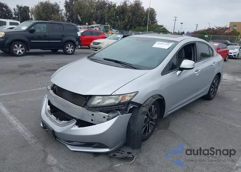 2013 Honda Civic Ex из США, поврежденный, VIN 2HGFB2F80DH538567